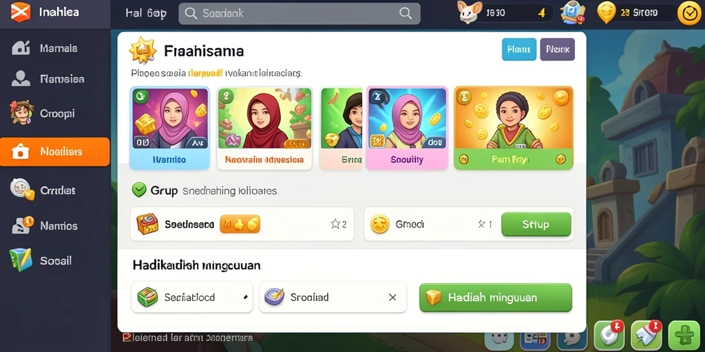 Tangkapan layar menampilkan karakter utama dalam aksi petualangan.