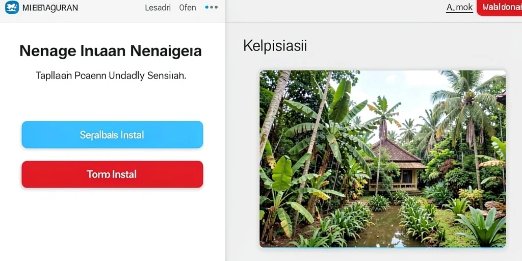 Tampilan awal yang menarik dan mudah dinavigasi.