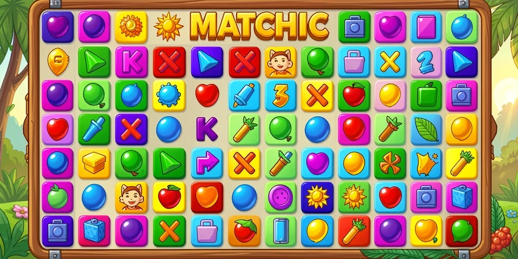 Tampilan level yang penuh warna dan detail.