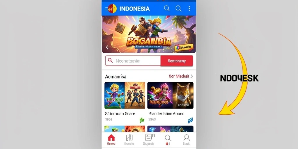 Tampilan antarmuka permainan yang menarik.