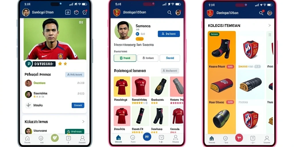 Tampilan antarmuka permainan yang menarik.