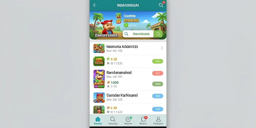 Tampilan awal permainan yang menarik dan intuitif.