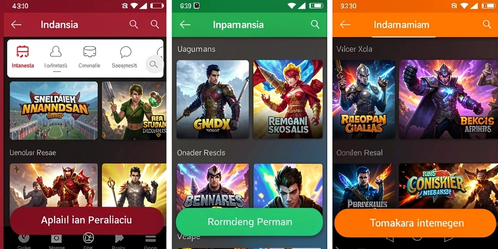 Screenshot menampilkan antarmuka permainan yang menarik.