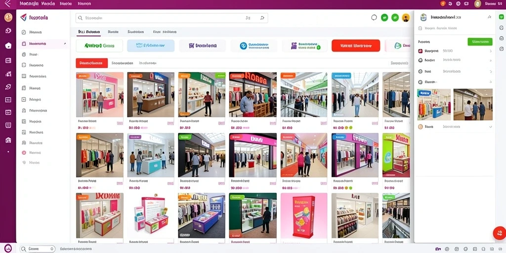 Tangkapan layar dari layar utama INTERWIN yang menampilkan karakter.