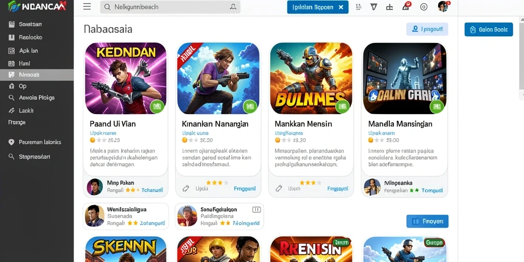Tampilan antarmuka yang menarik dan modern.