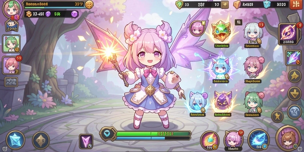 Tampilan utama permainan slot yang memikat.