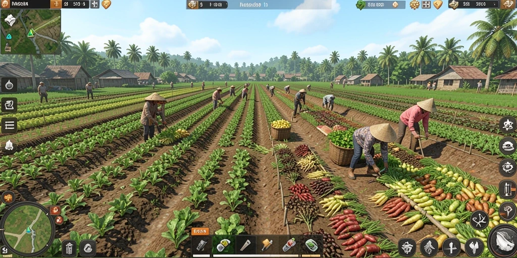 Gambar karakter utama dalam RPGAME di medan pertempuran.
