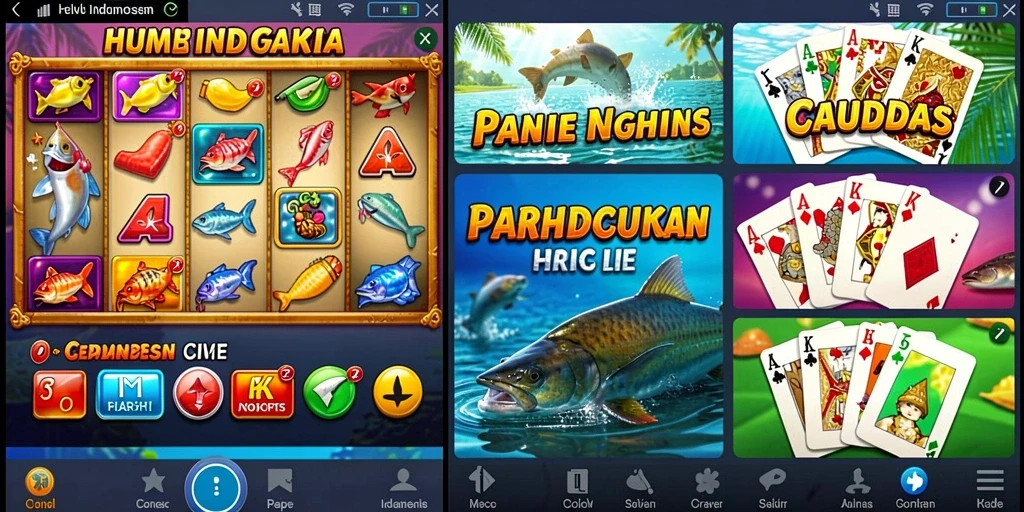 Tampilan menu utama yang menarik dan mudah dinavigasi.